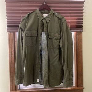 Green Denim and Supply military shirt.